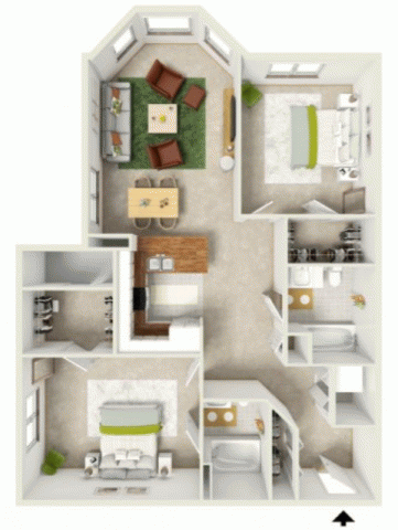 メッドフォード メッドフォード アパート 2ベッドルームの賃貸物件詳細